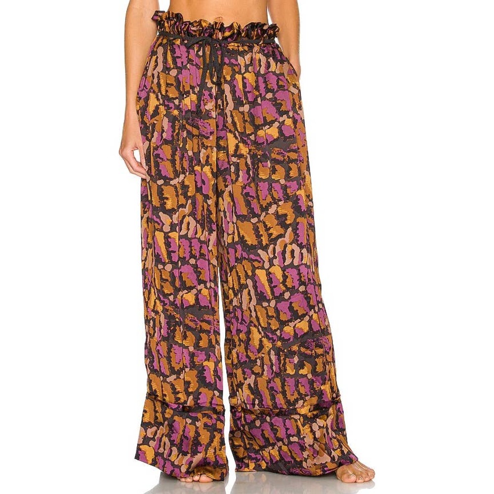 Free People Goddess Lounge Pants in Charcoal Combo Size XS